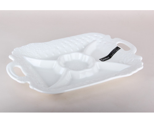 Менажница 5-ти секционная 37х25см Коралл Florence 8855  фарфор