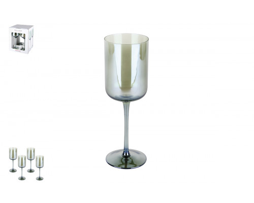 Набор бокалов 1/4 350мл  Green п/у Коралл хрусталь 6985  стекло