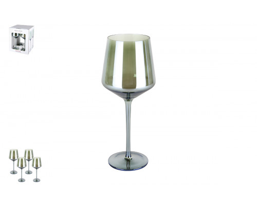 Набор бокалов 1/4 450мл  Green п/у Коралл  6986  стекло