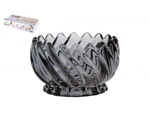 Набор ваз сервировочных 1/6 150мл Коралл black 8731  стекло