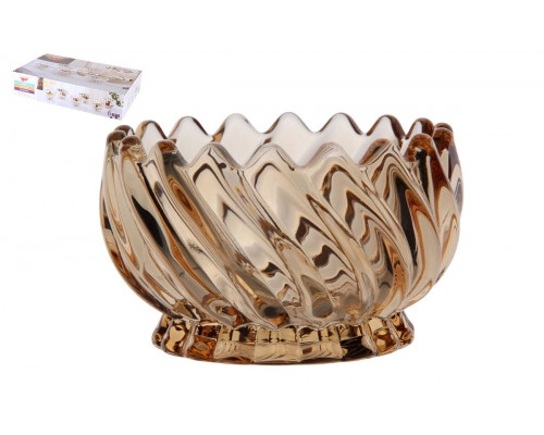 Набор ваз сервировочных 1/6 150мл Коралл gold 8734  стекло