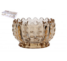 Набор ваз сервировочных 1/6 150мл Коралл gold 8735  стекло