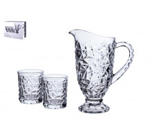 Набор для питья 1/7 кувшин 1000мл/стакан 320мл Коралл  8553  стекло