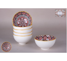 Набор пиал 6 шт 330 мл Коралл  8228  фарфор