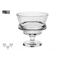 Набор сервировочных ваз 1/3 10.6х10.6см Коралл  7604  стекло