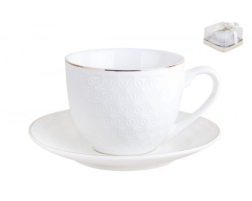 Набор чайный 1/2 Коралл Снежная королева TC69G-2P 200мл  п/уп фарфор