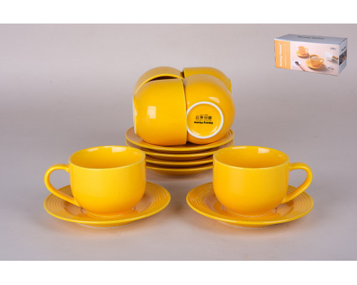 Набор чайный 6/12 220 мл Коралл  SYP43-08  фарфор