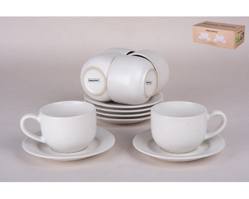 Набор чайный 6/12 220мл Коралл  B40-8  фарфор