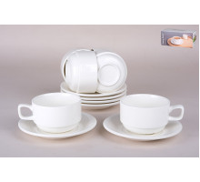Набор чайный 6/12 220мл Коралл  BW20-05/6C  фарфор