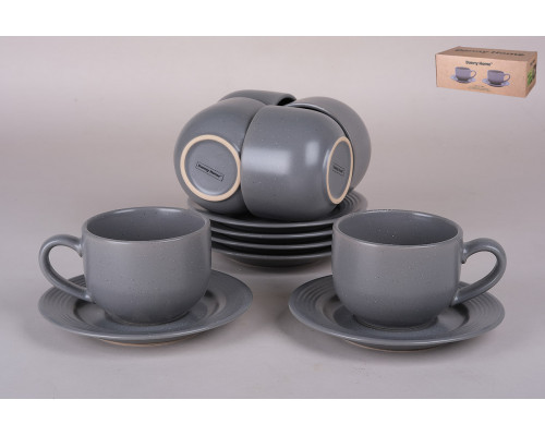 Набор чайный 6/12 220мл Коралл  C40-8  фарфор