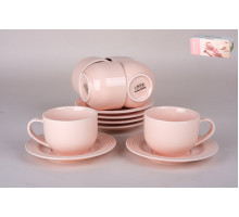 Набор чайный 6/12 220мл Коралл  SYP-66-08  фарфор