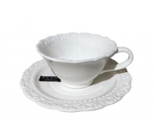 Пара чайная 250мл Коралл Romantic 8846  фарфор