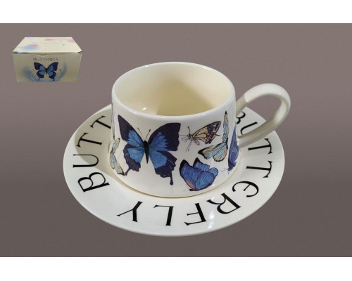 Пара чайная 270мл Коралл  8994  фарфор