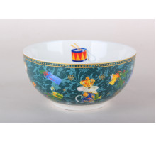 Салатник 14см/610мл Коралл Щелкунчик и мышиный король, зеленый YQ25002  фарфор