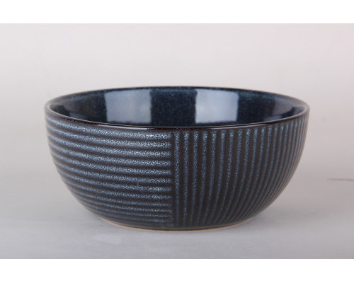 Салатник 15.5см/650мл Коралл Stripe HH24827-3  керамика