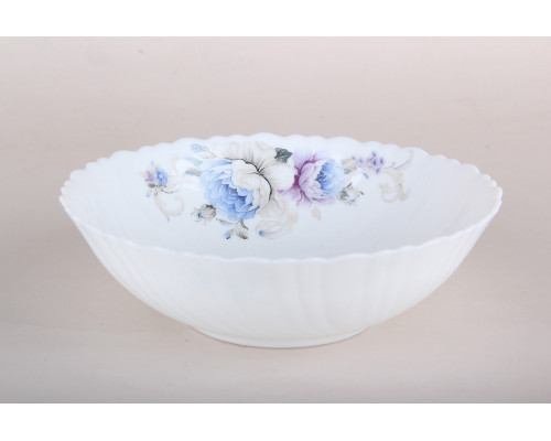 Салатник 18см/700мл Коралл Blue flowers LTW-70-7326  стекло