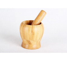 Ступка с пестиком бамбук 11.5х9см Коралл  3357  без