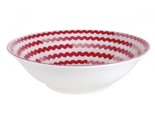 Тарелка глубокая 510мл/17см Коралл Димаре красный TC13004176P HCS-924  фарфор