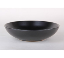 Тарелка глубокая 800мл/20см Коралл Sola black PL0122-B  керамика