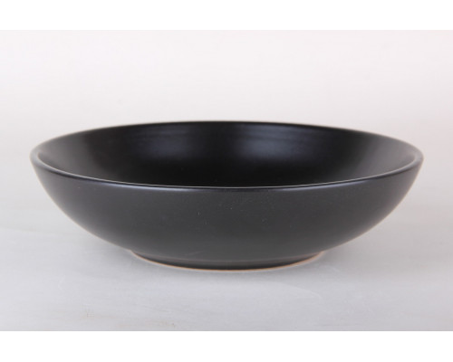 Тарелка глубокая 800мл/20см Коралл Sola black PL0122-B  керамика