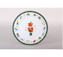 Тарелка десертная 19см Коралл Щелкунчик и мышиный король, зеленый YQ25002  фарфор