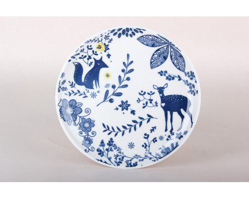 Тарелка десертная 20.5см Коралл Deep forest SF06-2  фарфор