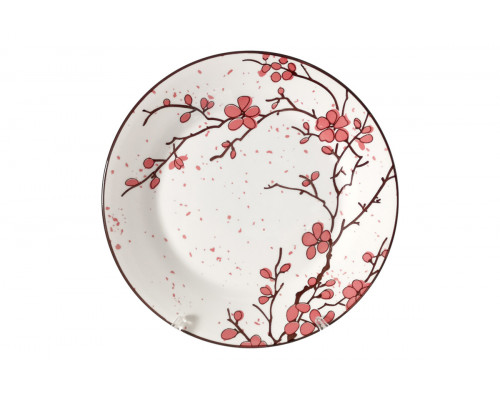Тарелка обеденная 23см Коралл Sakura SXY2406-FP90  фарфор