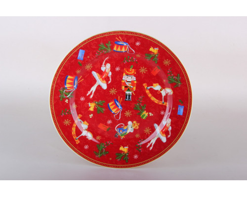 Тарелка обеденная 24см Коралл Щелкунчик и мышиный король YQ25001  фарфор