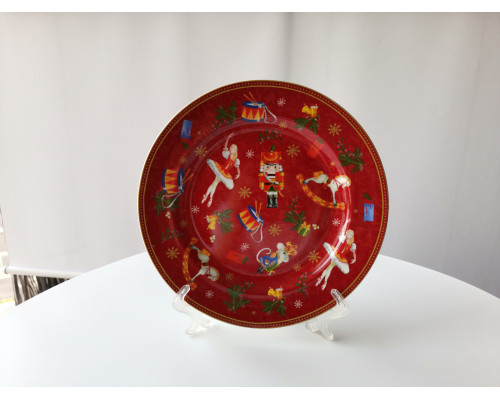 Тарелка обеденная 26.5см Коралл Щелкунчик и мышиный король YQ25001  фарфор