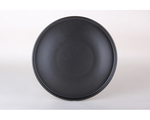 Тарелка обеденная 27см Коралл Sola black PL-0126  керамика